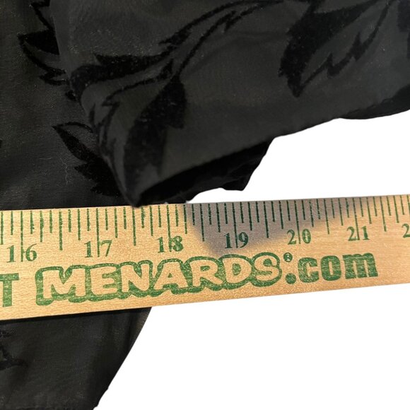 Vintage Amanda Taylor Women's 10 Chiffon Floral Burnout‎ Dress Gothic Goth Alt - Picture 8 of 9